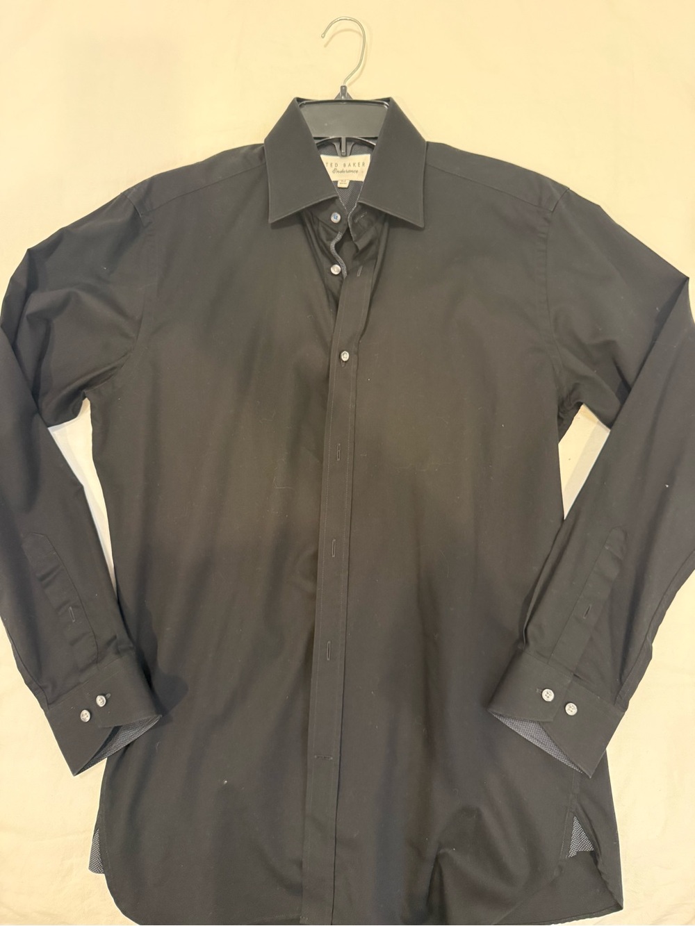 Ted Baker Black Long-Sleeve Dress Shirt